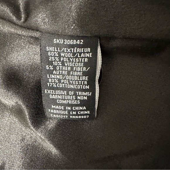 le chateau Black Double-Breasted Pea Coat - Picture 10 of 11